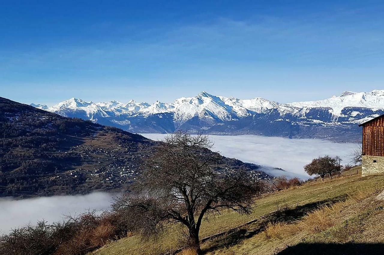 La Chaumiere D'Herens Vernamiège Exteriör bild